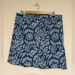 RipSkirt Hawaii Rustica Denim Blue Wrap Skirt Size Large Resort Cruise Beach NWT